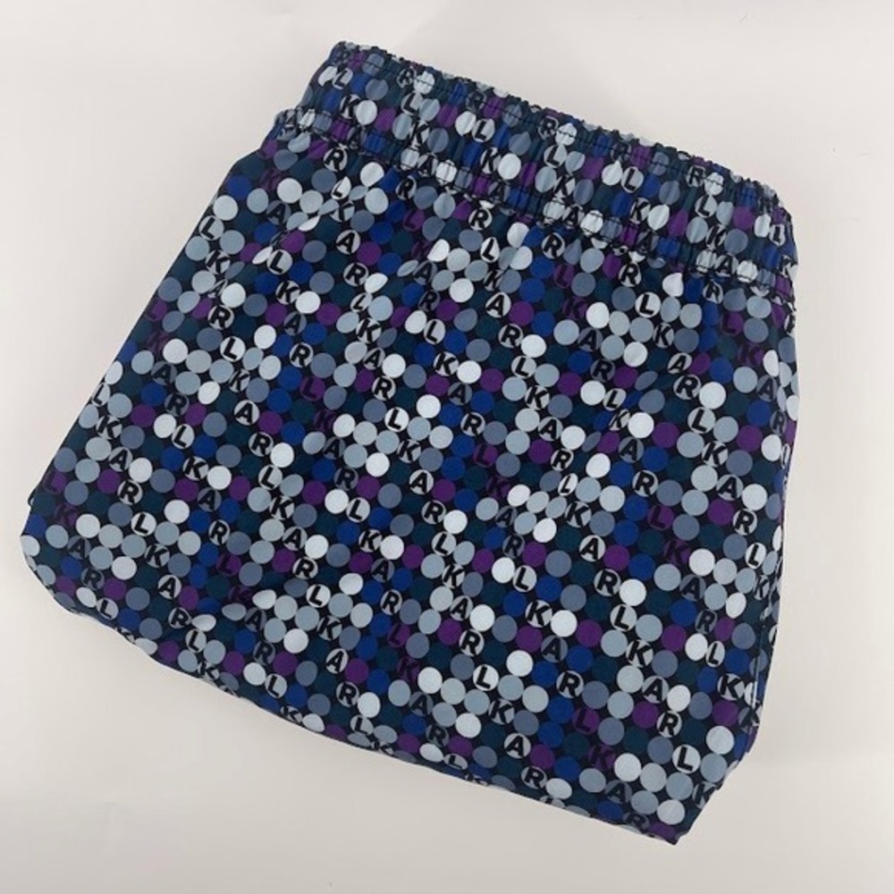 Karl Lagerfeld Men's Swim Trunks Polka Dot Drawstring XL‎